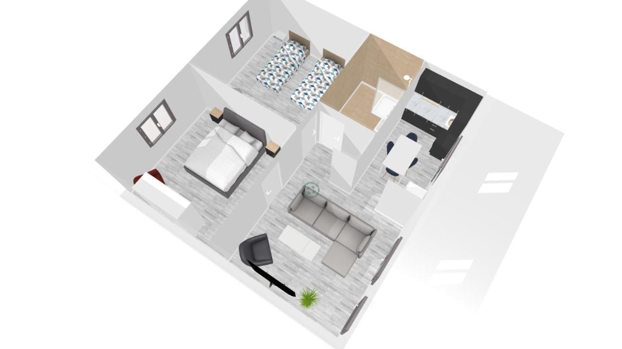 Appartement La Petite Venise 3pièces Lit King Size Free Parking