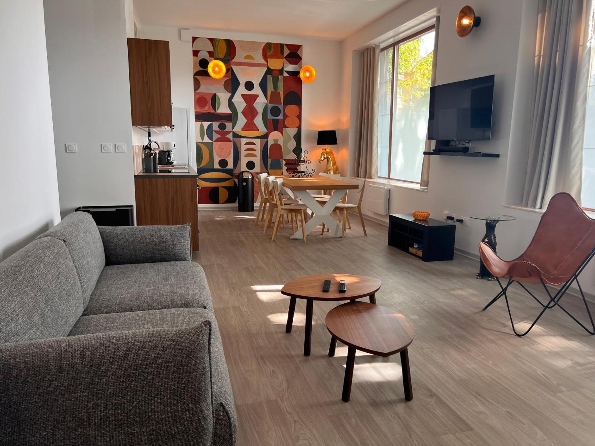 Apartment Au Cheval Blanc - Familial 6p Parking Prive Proche Centre